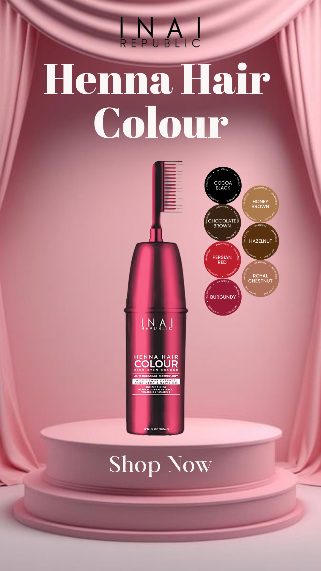 Henna Hair Colour by Inai Republic 200 ml